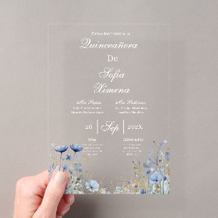 Invitación de quinceañera elegante invitation