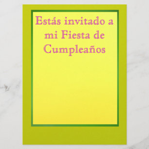 Invitación - Fiesta de Cumpleaños Invitation