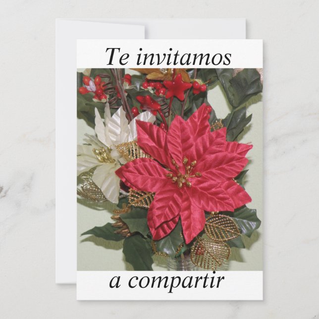invitacion fiesta de Navidad Invitation (Front)