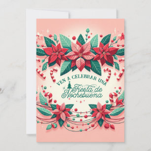 Invitación Mexican Fiesta de Nochebuena Spanish Invitation