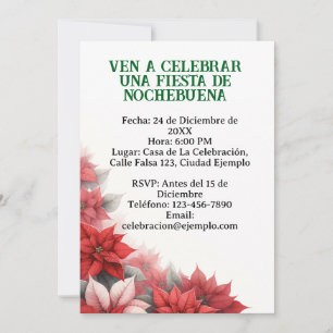 Invitación para Fiesta de Nochebuena Spanish Invitation