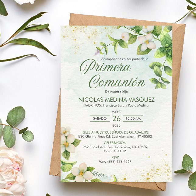 Invitacion Primera Comunion Boys Girls Communion Invitation (Creator Uploaded)