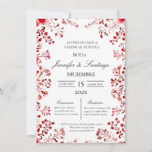 Invitación tema Mexicano para boda Invitation