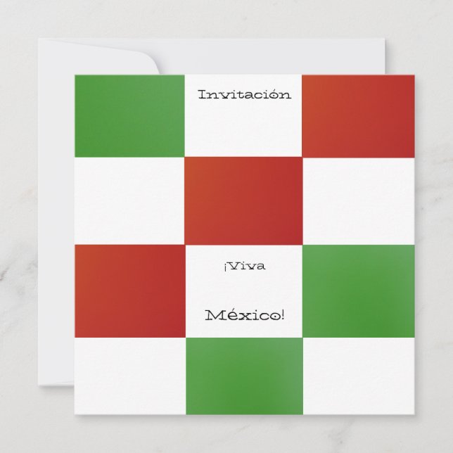 Invitación - ¡Viva México! - Fiesta de Cumpleaños Invitation (Front)