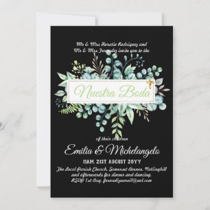 Invitaciones De Boda Baratas HOJAS Modernas