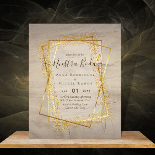 Invitaciones de Boda, Spanish Wedding GOLD Budget