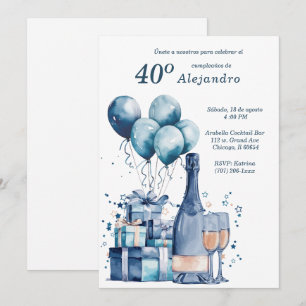 Invitaciones Personalizadas Modernas Para Hombre Invitation