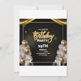 INVITATATION BIRTHDAT 19TH INVITATION