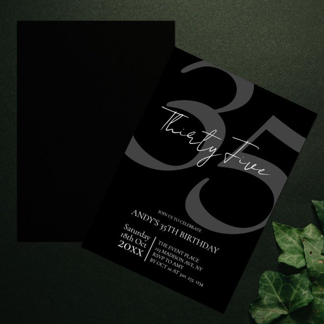 Invitation 35th Birthday  (Creator Uploaded)
