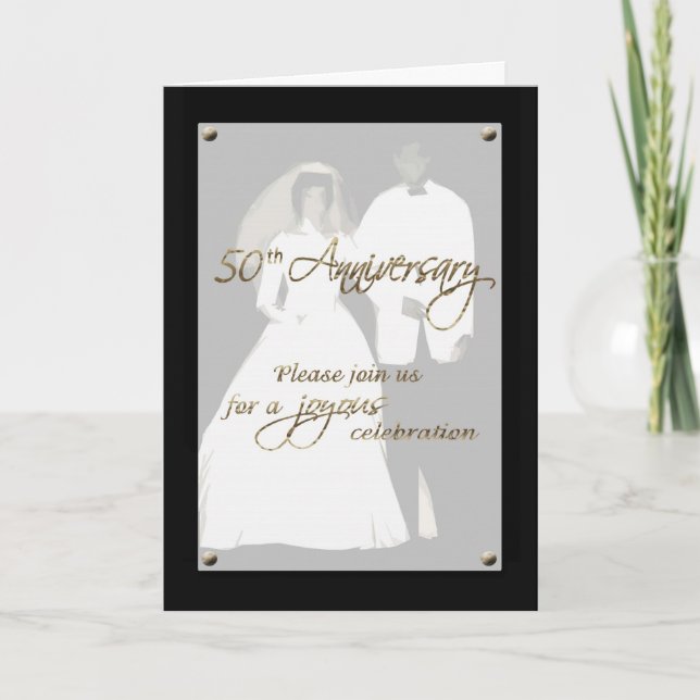 Invitation 50th anniversary couple (Front)