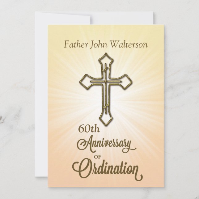 Invitation, 60th Anniversary of Ordination Invitation (Front)