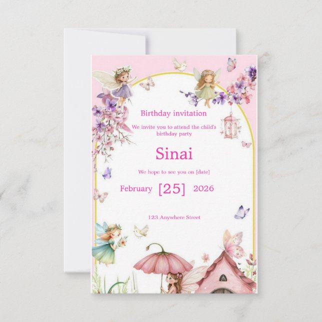 Invitation: A special children's birthday invitati Invitation (Front)