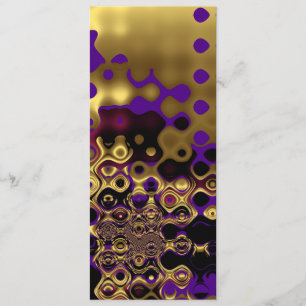 Invitation Abstract Gold Purple Black