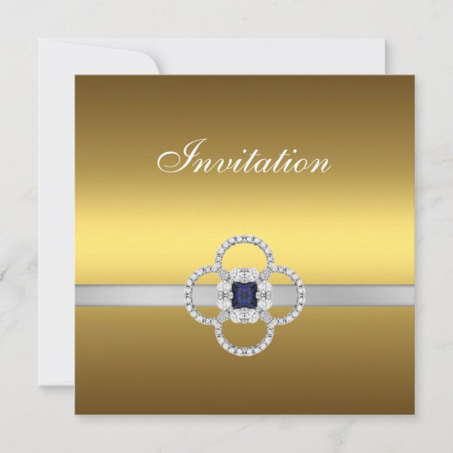 Invitation All Occasions Gold Silver Jewel (Front)