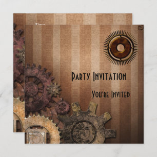 Invitation All Occasions Zizzago Steampunk Design