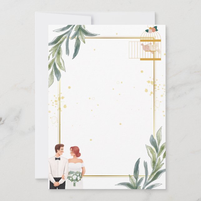 invitation announcement Card  (Front)