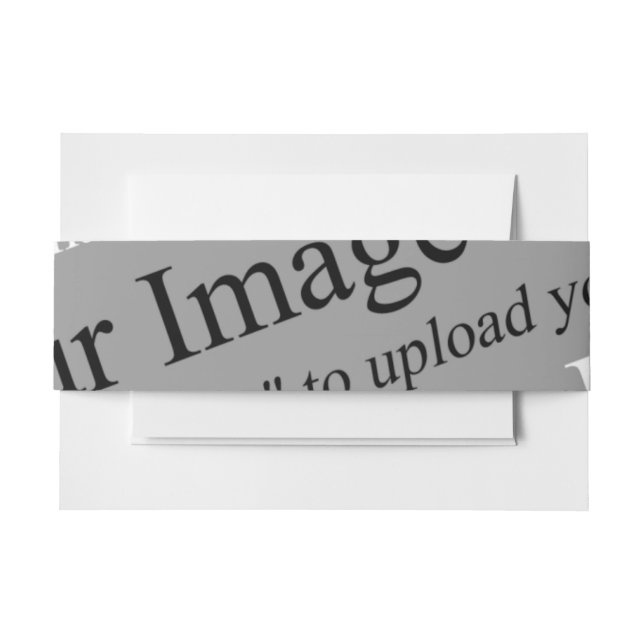 Invitation bands invitation belly band (Front Example)