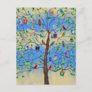 Invitation Bar Mitzvah Wedding Tree of Life Birds