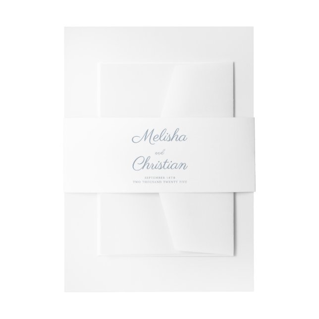 Invitation Belly Band (Front Example)