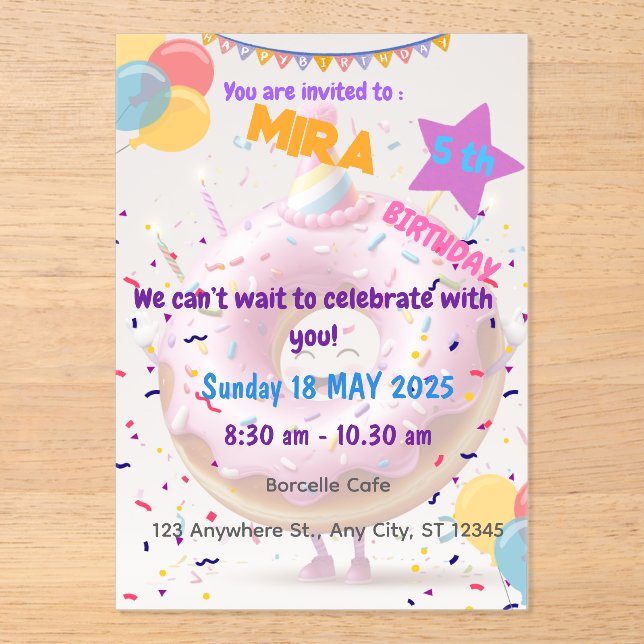 INVITATION BIRTHDAY (Front)