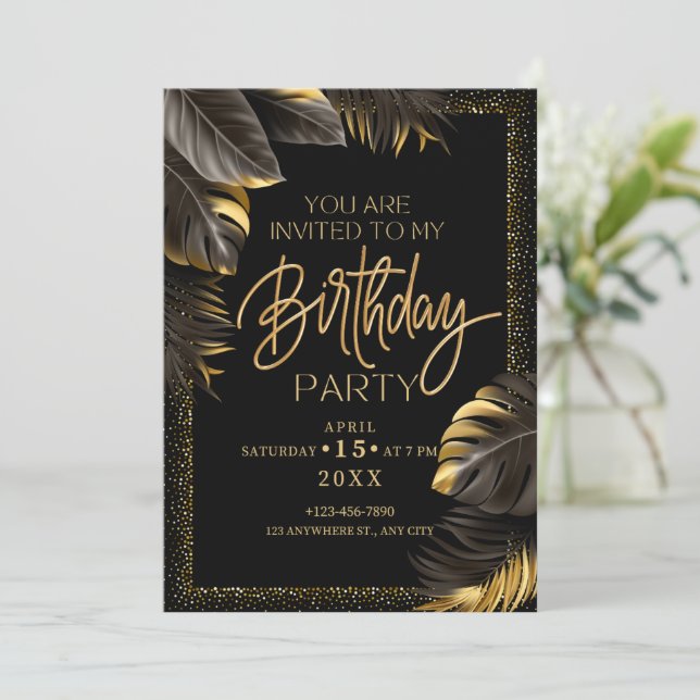 invitation Birthday (Standing Front)