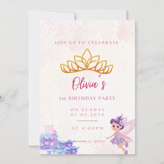 Invitation birthday  (Front)
