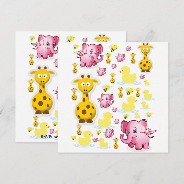 Invitation  Birthday Card (Front/Back)
