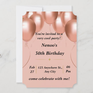 Invitation Birthday card