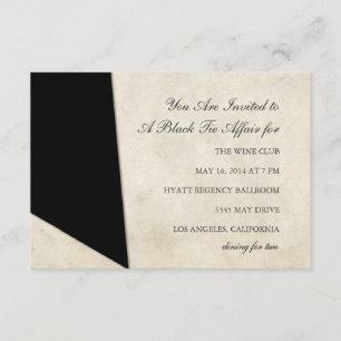 Invitation   Black Tie Affair