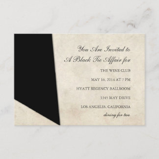 Invitation | Black Tie Affair