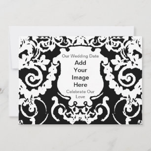 Invitation Black White Add Image The MUSEUM Zazzle