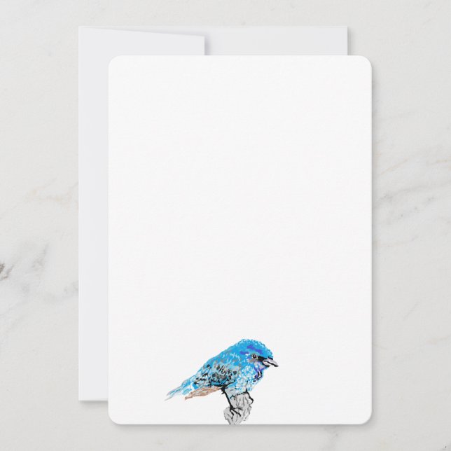 Invitation : Blue Bird Of Happiness (Front)