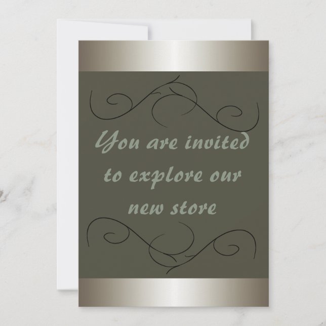 Invitation Business Retail Store Invites Opening (Front)