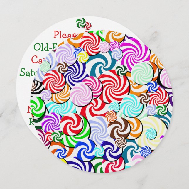 Invitation - Candy Collage (Front/Back)