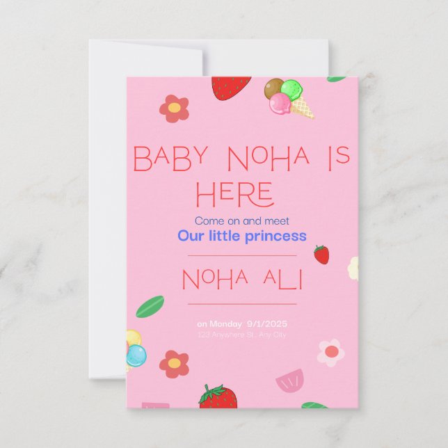 Invitation card  (Front)