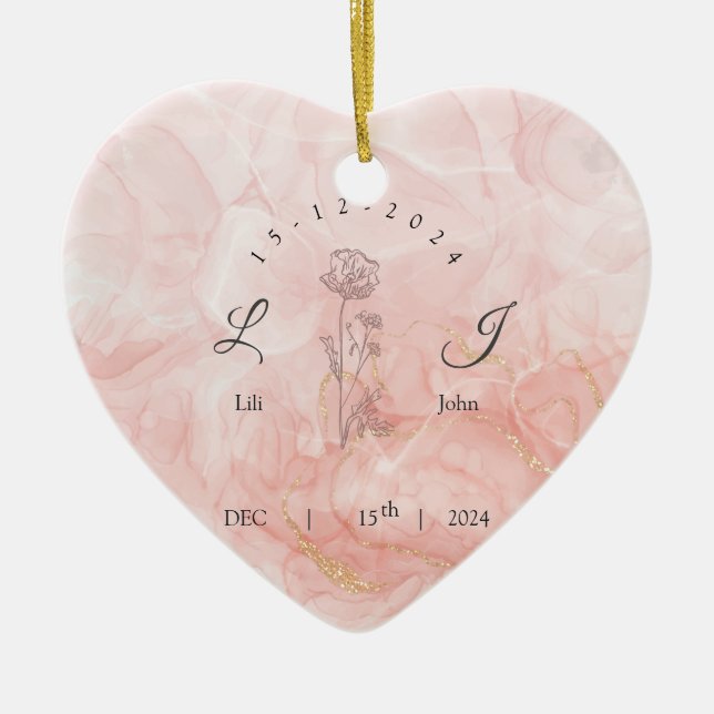  invitation card ceramic tree decoration (Front)