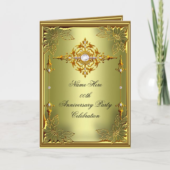 Invitation Card Elite Avocado Green Gold Elegant (Front)