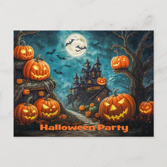 Invitation card for a Halloween party (Front)