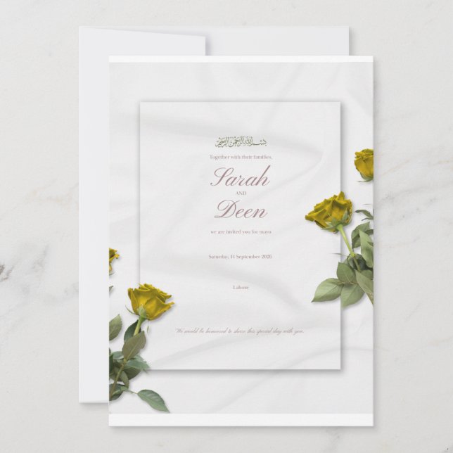 Invitation card for wedding (Front)