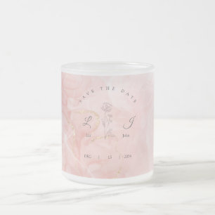 invitation card frosted glass coffee mug