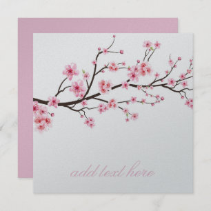 INVITATION CARD : SAKURA CHERRY BLOSSOMS
