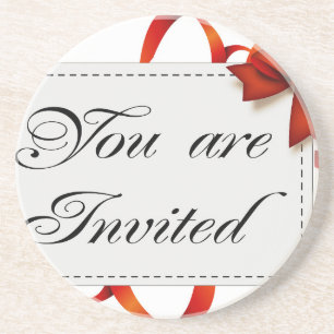 Invitation card >> You Are Invited Coaster