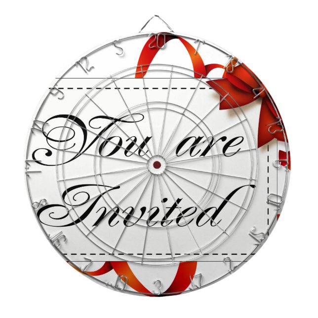 Invitation card >> You Are Invited Dartboard (Front)