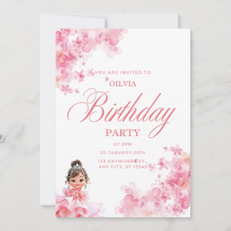 Invitation carfe for little princess 