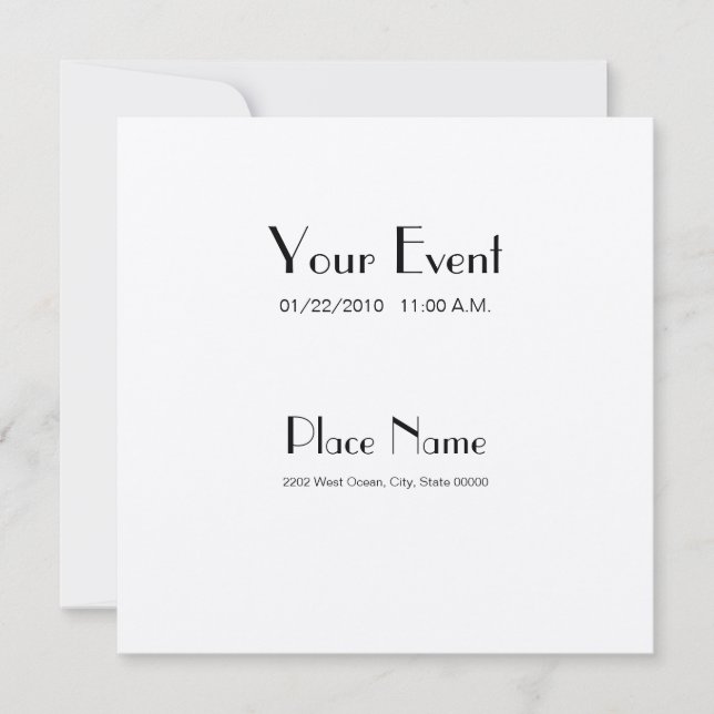Invitation Champagne Shimmer Paper 5.25x5.25 (Front)
