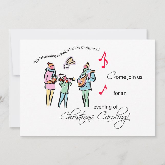 Invitation Christmas Caroling (Front)