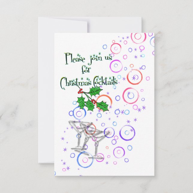 invitation christmas cocktails (Front)