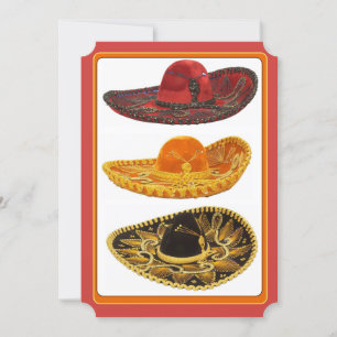 Invitation Cinco De Mayo Party Sombreros