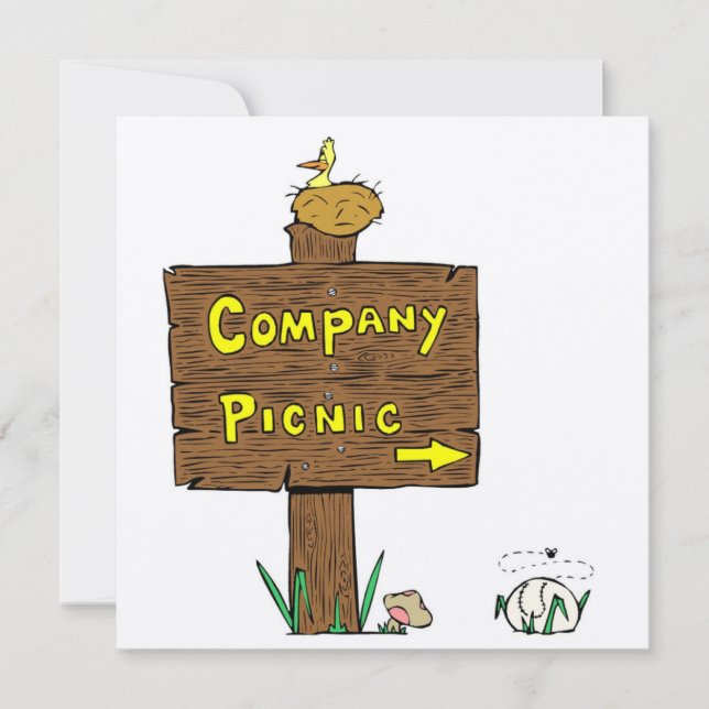Invitation Corporate Company Picnic (Front)
