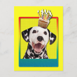 Invitation Cupcake - Dalmatian Postcard